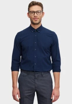 Slim Fit SeersuckerCamiciaNavy Blue Uomo Camicie A7T22D078-K11