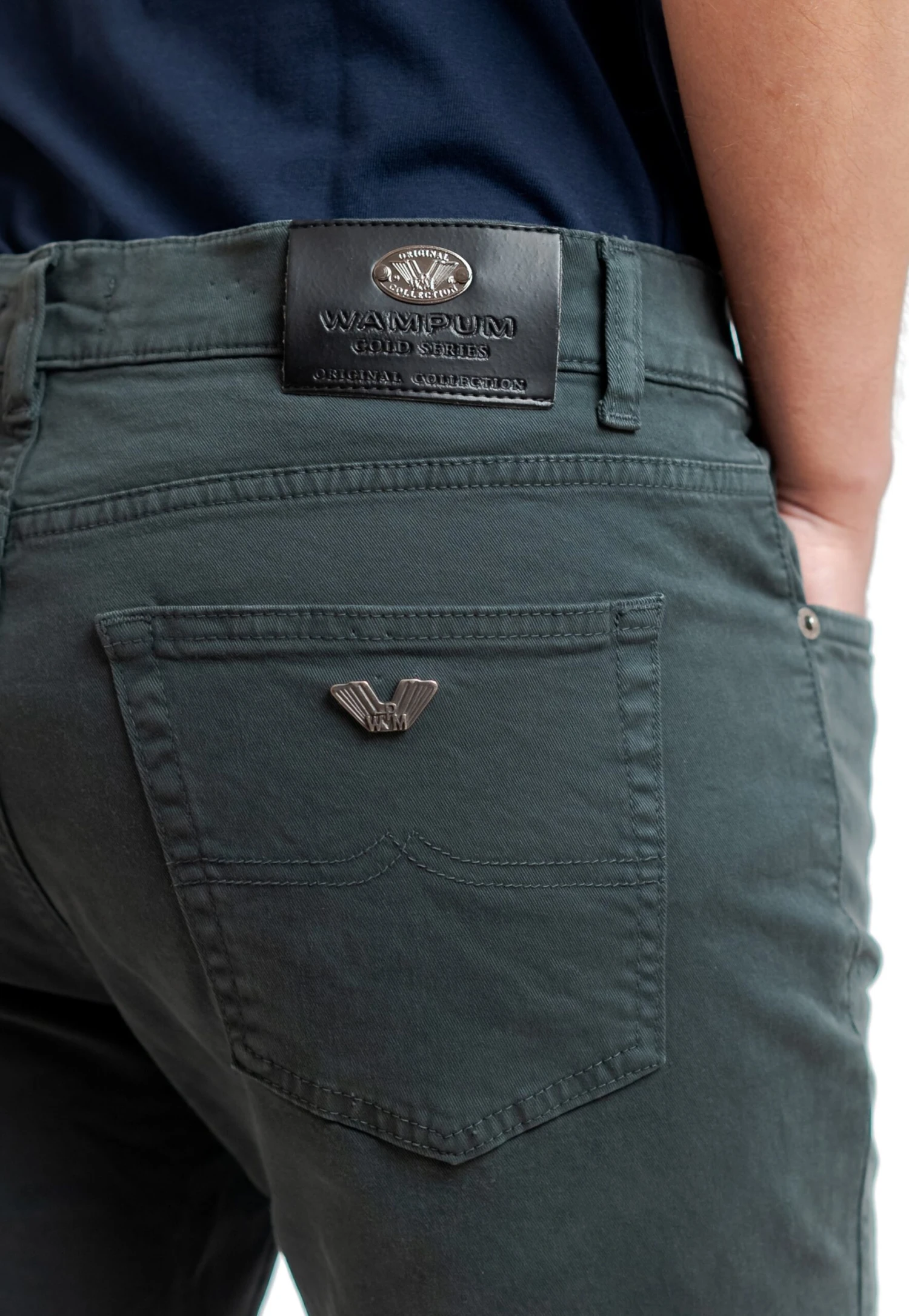 Pantalone Per UomoJeans Slim FitGrigio Scuro Uomo Jeans WAW22G00Q-C11 - immagine 4