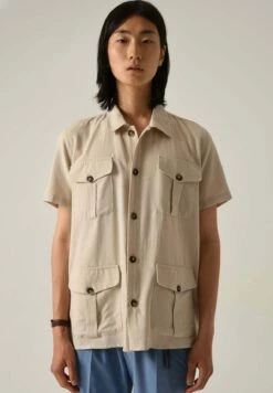 Short Sleeve - Camicia - Dark Beige