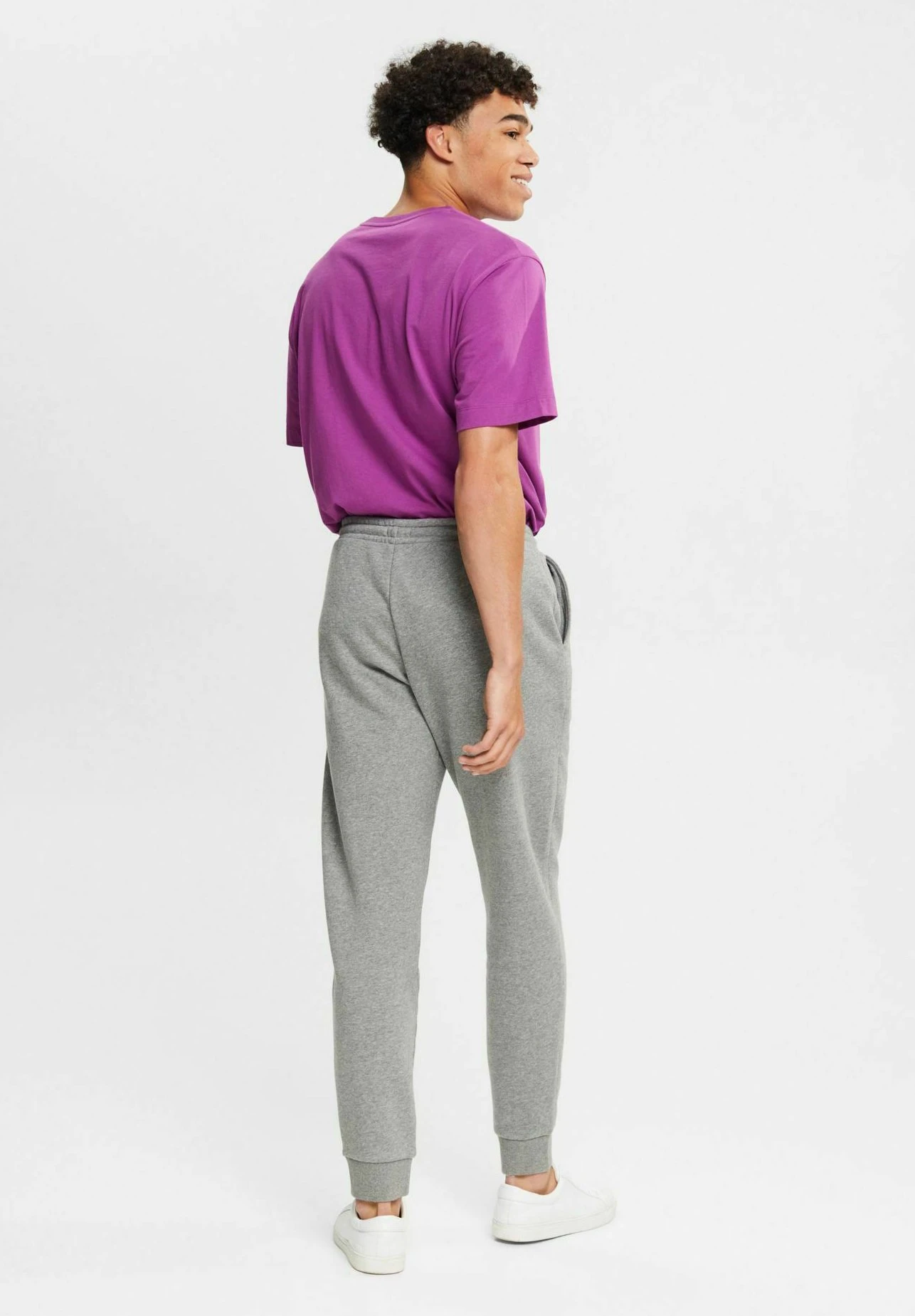 Edc By Esprit Mit KordelzugPantaloni SportiviMedium Grey Uomo Pantaloni Sportivi E Joggers ED122E044-C11 - immagine 3