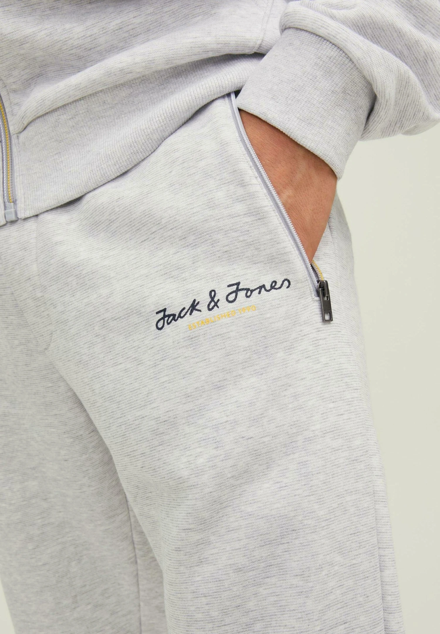 Jack & Jones Gorden Berg LangePantaloni SportiviLight Grey Melange Uomo Pantaloni Sportivi E Joggers JA222E16K-C11 - immagine 4