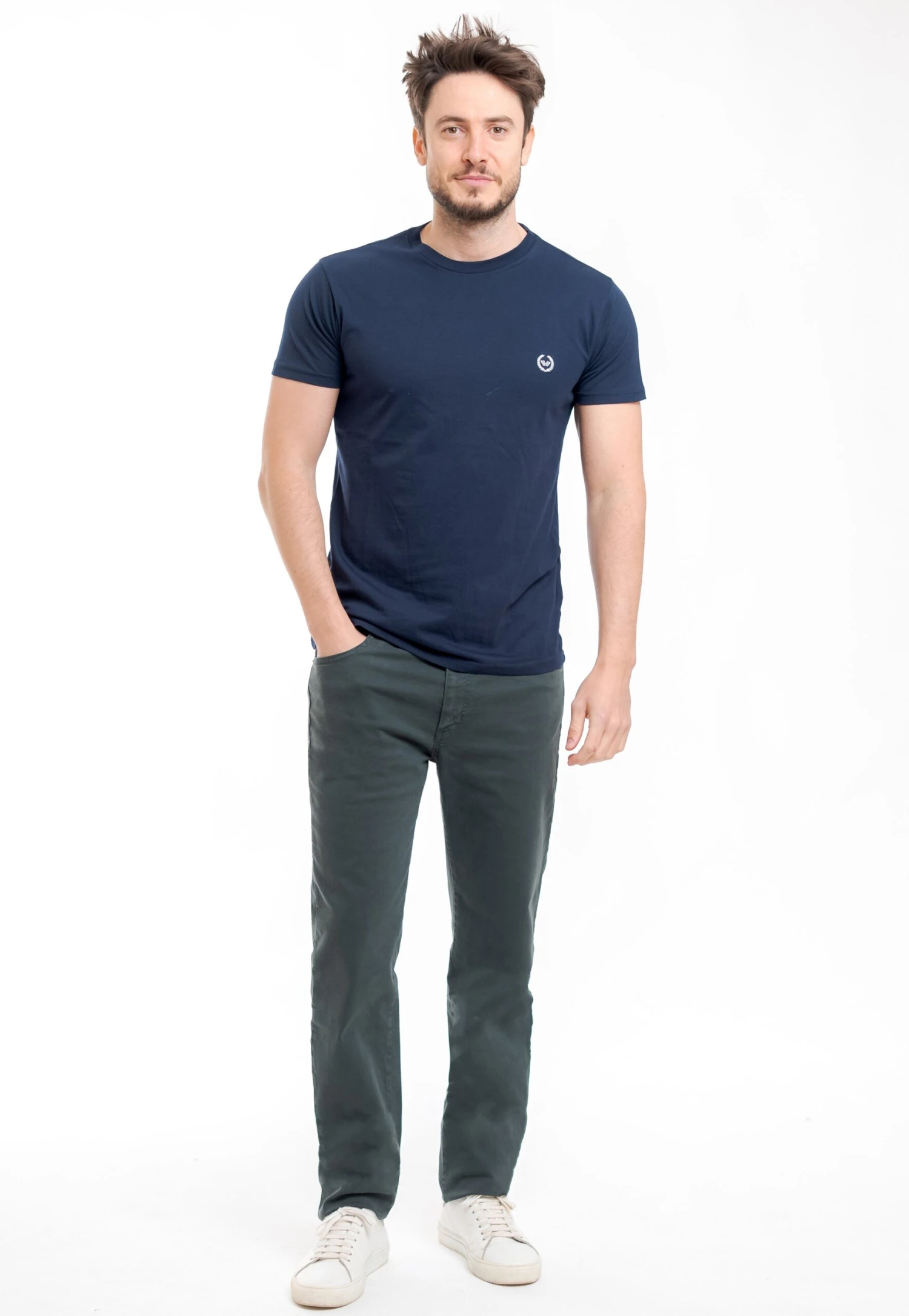 Pantalone Per UomoJeans Slim FitGrigio Scuro Uomo Jeans WAW22G00Q-C11 - immagine 2