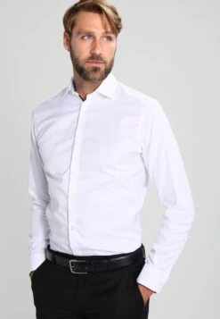 Selected Homme Slhslimnew Mark Shirt - Camicia Elegante - Bright White